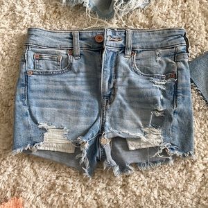 american eagle shorts with lace pockets